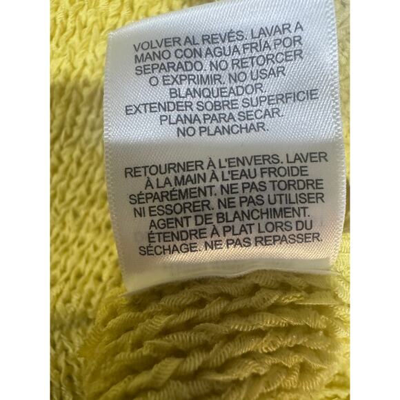 Yellow Embellished Sleeveless Sweater – Size L - Picture 10 of 10